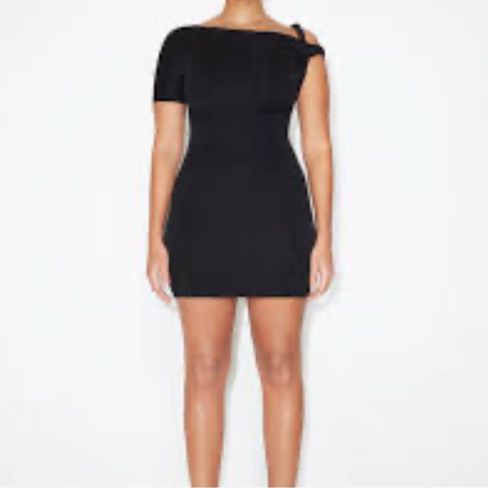 Khy Black sueded stretch dress